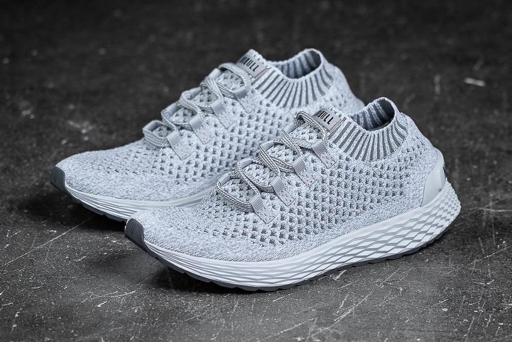 NOBULL Women's Cool Knit Running Shoes - Cool Grey - Ireland (9817IEQZN)